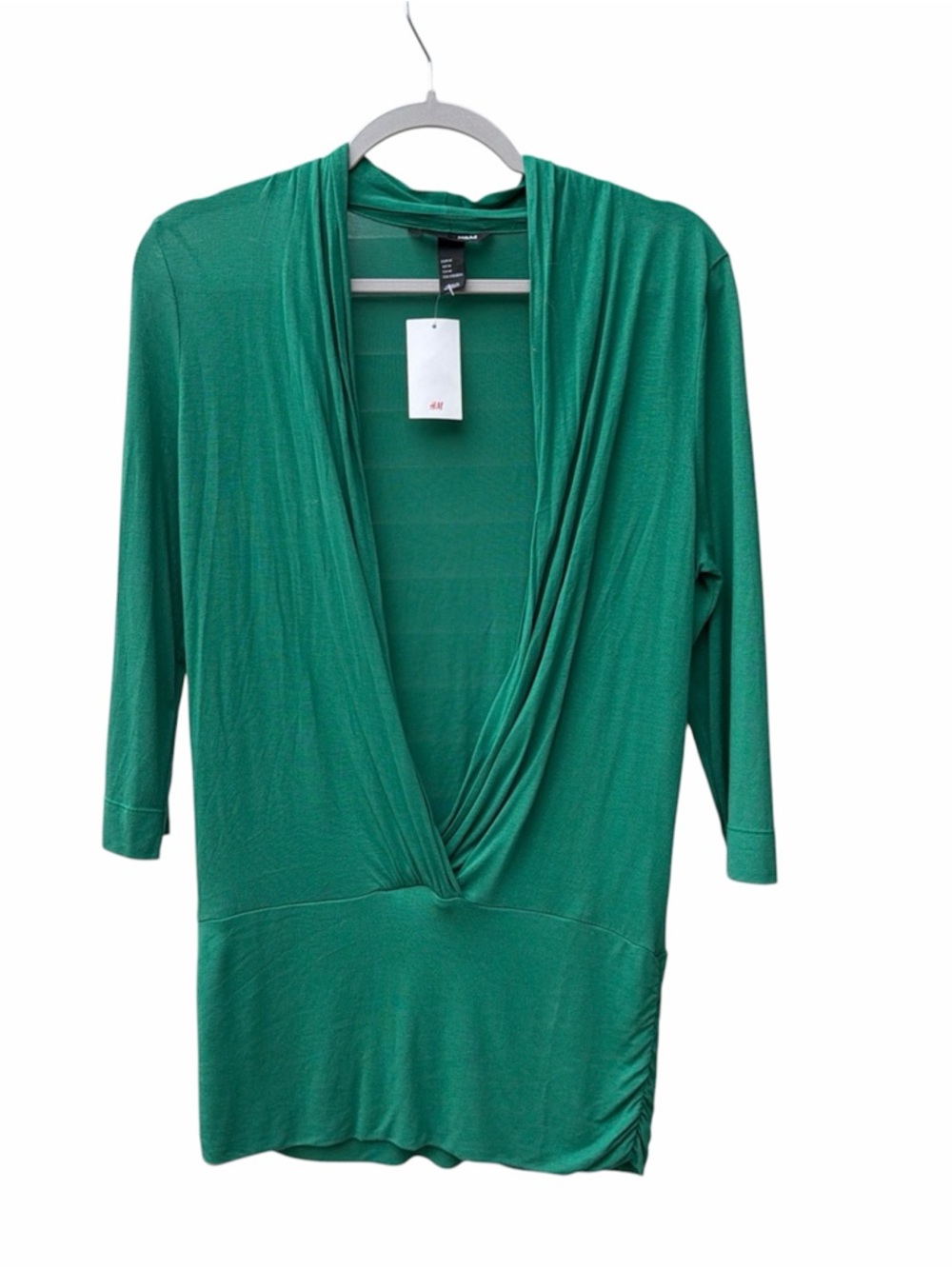 NWT H&M Kelly Green Pullover Top Women Size M